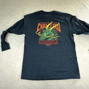 Powell Peralta Steve Caballero T-Shirt Langarm Medium grün Drachenfledermäuse schwarz - Bild 1 von 6