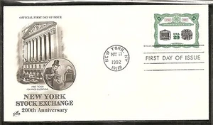 US SC # 2630 New York Stock Exchange FDC. Artcraft Cachet - Picture 1 of 1