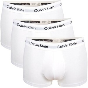 Calvin Klein Men's 100% Authentic CK 3 Pack Low Rise Trunk Boxer Brief, White