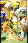 Hectic Bed Time for Mainzer Anthropormorphic Cats. Vintage Postcard. Ref: 4748