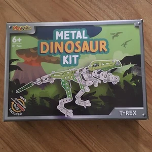 Metal Building Block Dinosaur Construction Kits 171 piece Dino T-Rex Playwrite - Picture 1 of 6