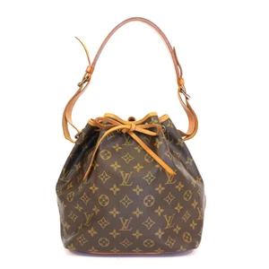 Auth LOUIS VUITTON Petit Noe Shoulder Drawstring Bag M42226 Monogram Canvas Used - Bild 1 von 12