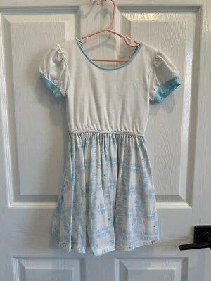 Niñas Omi Jo Bien Vestido Lobo Combo Edredón Billow Vestido Talla 5 Manga Corta Foto 1 de 3