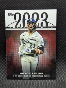 2024 Topps 2023 Greatest Hits Royce Lewis Minnesota Twins #23GH-23 - Picture 1 of 2