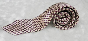 Vintage Jordache Yellow Bullseye Red Blue Circle Necktie - Picture 1 of 5