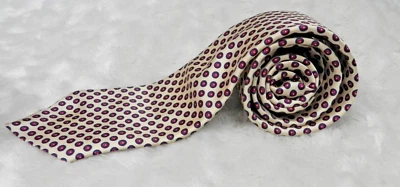 Corbata vintage Jordache amarillo ojo de buey rojo azul círculo Foto 1 de 4