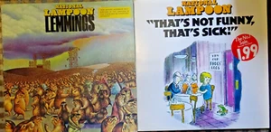 2 x National Lampoon Vinyl Records- "Lemmings" & "Thats not Funny,Thats Sick" - Picture 1 of 8
