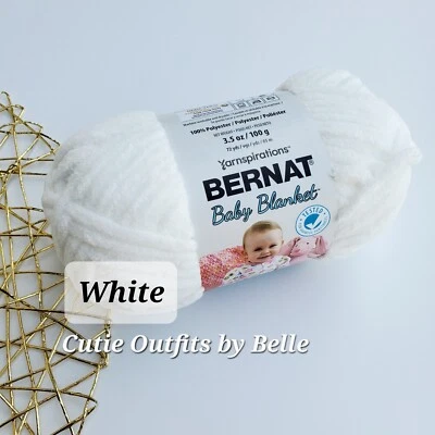 Bernat Baby Blanket Yarn, SMALL Ball 3.5oz/100g Polyester Crochet Knitting Yarn  - Image 1 of 4