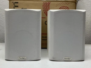 PARADIGM Micro Performance Series Bookshelf Speakers White Set of 2 Works/parts - Picture 1 of 12
