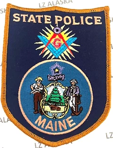 MAINE STATE POLICE FREIMAURER (∴) PATCH SCHULTERABZEICHEN - Bild 1 von 3