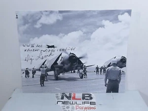 1944-45 Zweiter Weltkrieg Ace F6F Hellcat SIGNIERTES Foto signiert Dean S. Laird "DIZ" - Bild 1 von 6