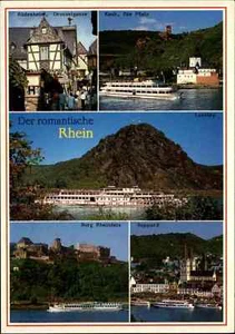 Schiffsfoto-AK Rhein Schiff Schiffe Mehrbild-AK Region Kaub, Boppard uvm. color - Picture 1 of 2