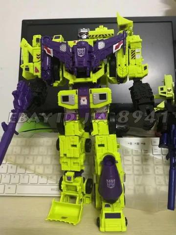 New Deformabl Robot Devastator 6 In 1 Action Figure 12" Engineering Truck Toys Cover