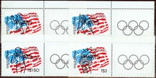 Tonga 1984 Olimpiadi Specimen Set Di 4 SG884s-887s Sottile Nuovo senza Linguella