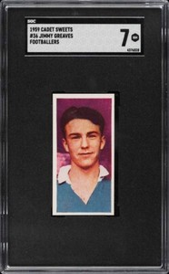 1959 CADET SWEETS FOOTBALLERS JIMMY GREAVES SGC 7 CARD