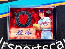 Nolan Ryan 2005 Upper Deck Hall Of Fame Jersey Auto Cooperstown Calling 4/5!