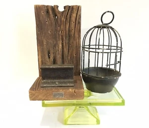 Antique Mining Equipment Bird Cage Mining Cart Track Mining Timber Rare Folk Art - Picture 1 of 8