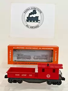 LIONEL6130 #1 AT&SF Type4.Var.C-RED PAINTED-HEAT STMP WHITE LTRS-BLT'61-65-69MIB - Picture 1 of 6