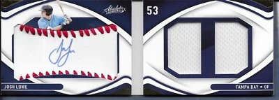 2022 Absolute Baseball Josh Lowe Auto Relic Book Rookie 88/99 - Image 1 of 4