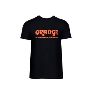 Orange T-Shirt schwarz Gr. XL mit Orange Logo - T-Shirt