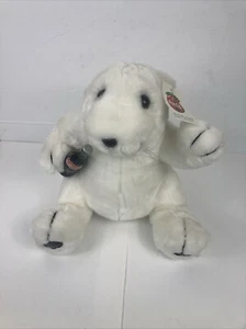 Coca-Cola 1993 Plush White Polar Bear Holding Coke Bottle 12” With Tag Vintage - Picture 1 of 20