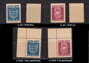 Lagerpost / CAMP Post Hanau 24 + 76 Pf **, gestempelt; bitte auswählen! #F825 - Picture 1 of 5