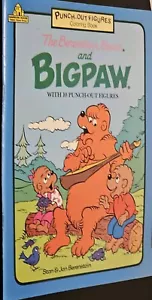 Berenstain Bears & Bigpaw w 10 Punch-out Figures & Coloring Book Cut-Outs Unused - Foto 1 di 5