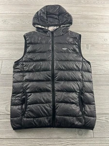 Wantdo Youth Winter Warm Waterproof Puffer Vest Hooded, Size 14-16 Black - Picture 1 of 11