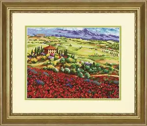 Dimensions Needlepoint Kit - Tuscan Poppies - Picture 1 of 3