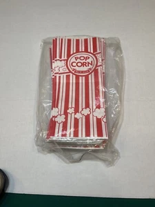 Popcorntüten rot & weiß gestreift auslaufsicher Popcorntüten Partyzubehör NEU Stck 60 - Bild 1 von 4