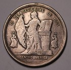 1891 /88  Honduras Silver Peso Crown Coin KM# 52  RARE