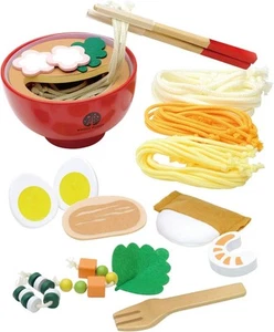 Playing house for the first time Noodle dish set Woody Puddy Magnet Wooden toy E - Picture 1 of 7