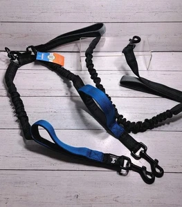 Ricambio Bungee Doppio Guinzaglio da Passeggio per Cinture in Vita Passeggio 2 Cani contemporaneamente - Foto 1 di 9