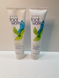 Avon ~ Foot Works ~ crema pomice lozione per piedi - 3,4 once ~ lotto di 2 ~ - Foto 1 di 2