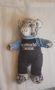 Bab Snow Leopard Sea World Rescue Outfit Exclusive Rare Black Blue Build A Bear - Picture 1 of 12