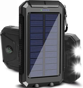 Caricabatterie Solare Solar Power Bank 20000Mah Impermeabile Portatile Di Backup - Afbeelding 1 van 8