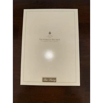 Victoria's Secret Vintage Strümpfe braun Spitze Top Einheitsgröße Strumpfwaren neu im Karton - Bild 1 von 4