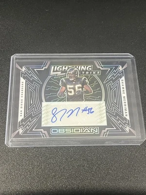 2021 Obsidian #LS-SM Shawne Merriman Lightning Strike Auto /100 - Image 1 of 2