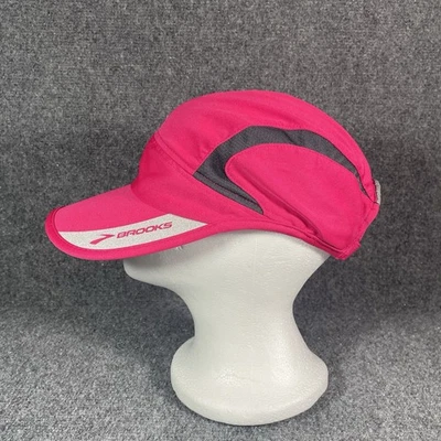 Gorra de Correr Brooks Malla Reflectante Estilo 280244 Rosa Correa Ajustable Foto 1 de 4