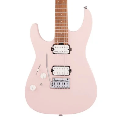 Charvel Pro-Mod DK24 HH 2PT CM LH Electric Guitar - Satin Shell Pink - Image 1 of 4