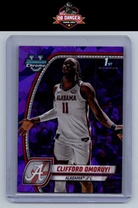 2024-25 Bowman Chrome University Sapphire Clifford Omoruyi Purple #/100 - Picture 1 of 2