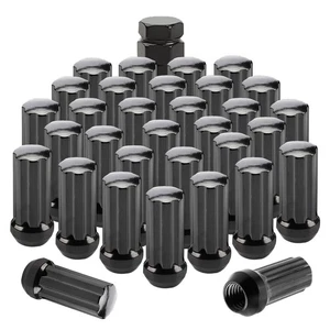 32 Stück M14 x 1,5 schwarz geschlossene Radmuttern, mit 1 Spline Tuner, kompatibel mit - Bild 1 von 5