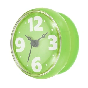Reloj Ducha Impermeable Mini Baño Espejo Relojes de Pared con Ventosa Verde - Imagen 1 de 7