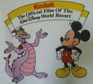 RARE Disney Figment Mickey Mouse Sweatshirt Vintage 90s Youth Medium Kodak EPCOT - Picture 1 of 5