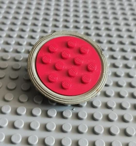 LEGO Reifen Felge 1 St. rot Red Wheel with Tire Smooth 715c02 P89 - Picture 1 of 1