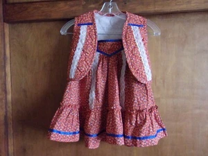 Gunne Sax girls size 7 skirt vest handmade new - Picture 1 of 3