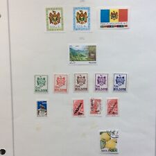 BroadviewStamps Moldova album page.  MH and used.  Shipped folded or extra cost.
