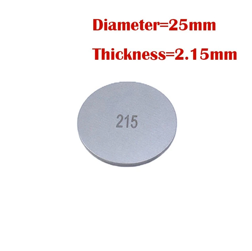 NEW 25mm Valve Shim Thickness 2.15mm for Yamaha  TT XT FJ XVZ V-MAX HONDA CB CBX Foto 1 de 1
