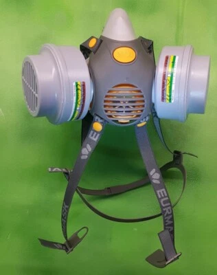 Maschera ETNA con  bi filtro A B E K  1  P3 R per agricoltura anti gas polveri   - Immagine 1 di 4
