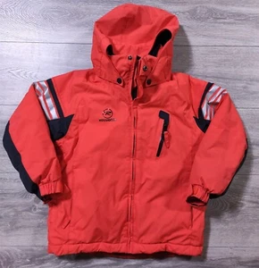 Rossignol Coat Kids Size Medium 8 Red Ski Jacket Rugged Hooded Snow Boys Girls - Picture 1 of 8